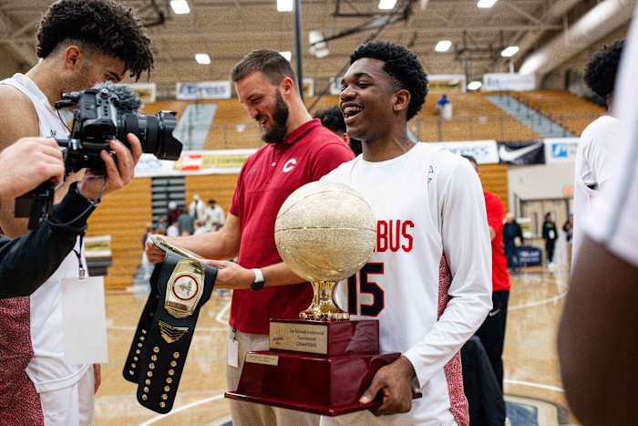 Columbus Harvard Westlake boys basketball Les Schwab Invitational December 30 2023 Naji Saker 2 -Southridge Harvard Westlake boys basketball Les Schwab Invitational postgame December 2023 Naji Saker-435